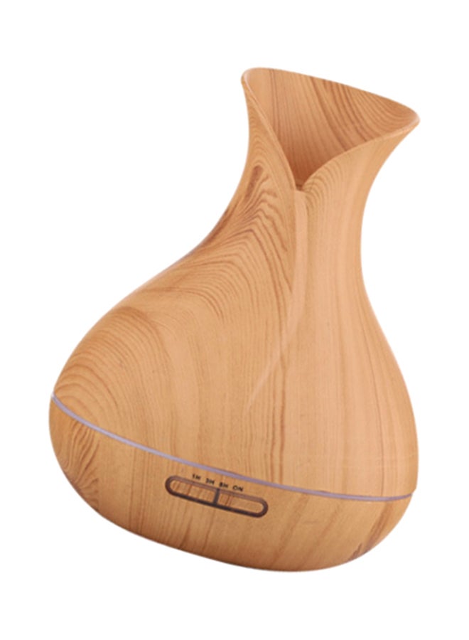Little white fox Vase Wood Grain Pregnant Woman Baby Room Air Purifier Home Aroma Humidifier Light Brown  - Image 2
