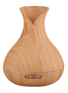 Little white fox Vase Wood Grain Pregnant Woman Baby Room Air Purifier Home Aroma Humidifier Light Brown  - Image 1