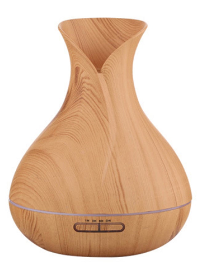 Little white fox Vase Wood Grain Pregnant Woman Baby Room Air Purifier Home Aroma Humidifier Light Brown  - Image 1