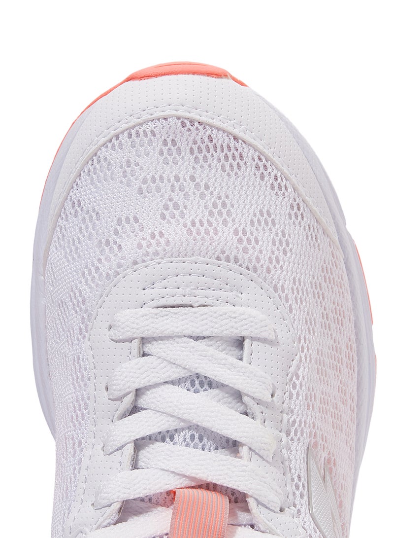 LOTTO Lace Up Trainers White/Orange  - Image 3