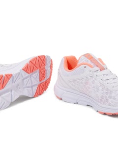 LOTTO Lace Up Trainers White/Orange  - Image 4
