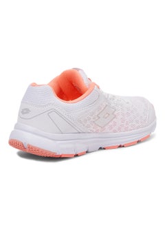 LOTTO Lace Up Trainers White/Orange  - Image 2