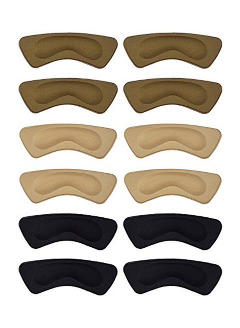 6-Pairs Heel Cushion Sponge Pads Set