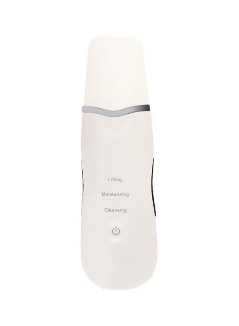 Ultrasonic Skin Cleaner Facial Pore Massager White/Silver