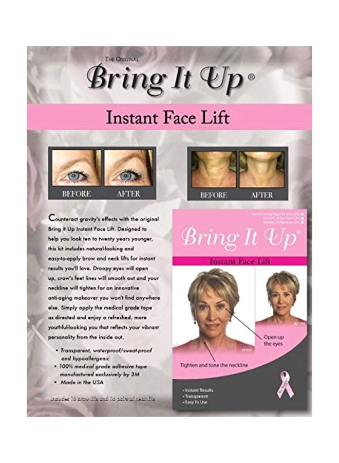 برينج إت أب مجموعة أشرطة لشد الوجه الفوري من 32 قطعة أبيض/ أسود - Image 3