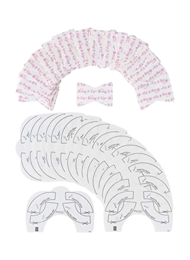 برينج إت أب مجموعة أشرطة لشد الوجه الفوري من 32 قطعة أبيض/ أسود - Image 1