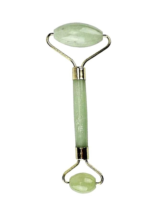 eyxformula Jade Roller Massager With Scraping Tool Green/Gold - Image 1