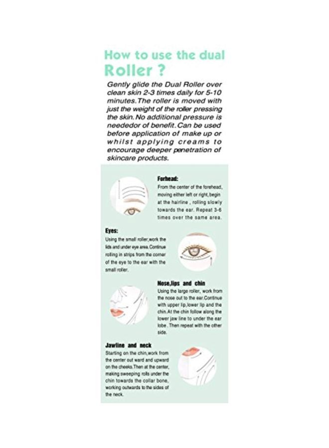 Jovivi Anti Aging Facial Massager Roller With Gua Hua Tool Set Pink/Rose Gold 5.9inch - Image 3