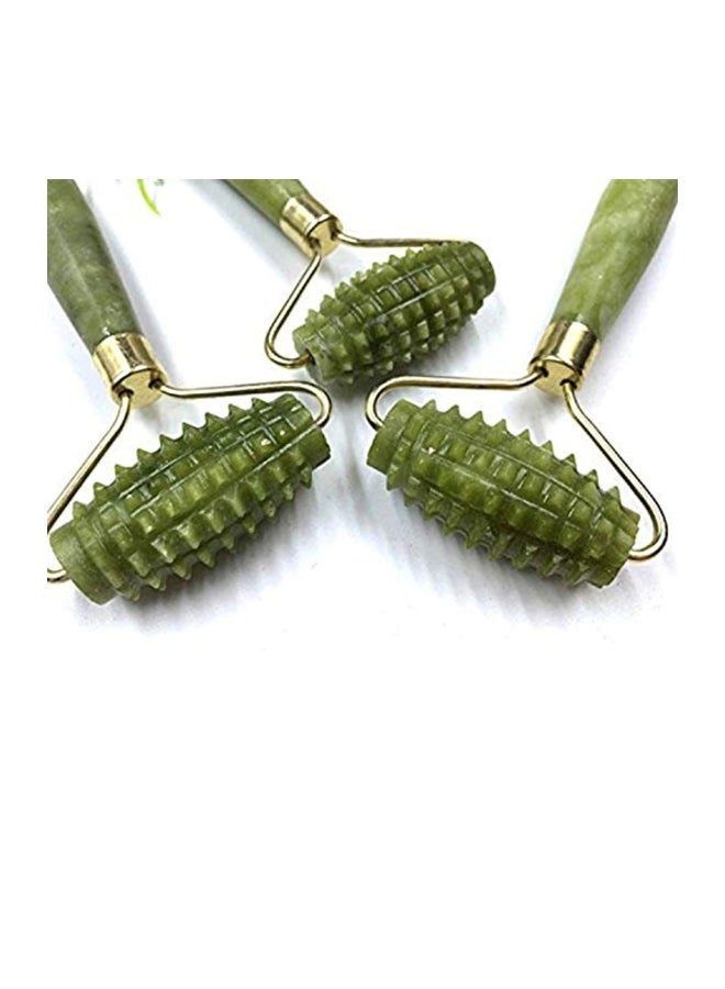 مكساكس أداة تدليك الوجه من حجر يشم الكوارتز الطبيعي أخضر - Image 4