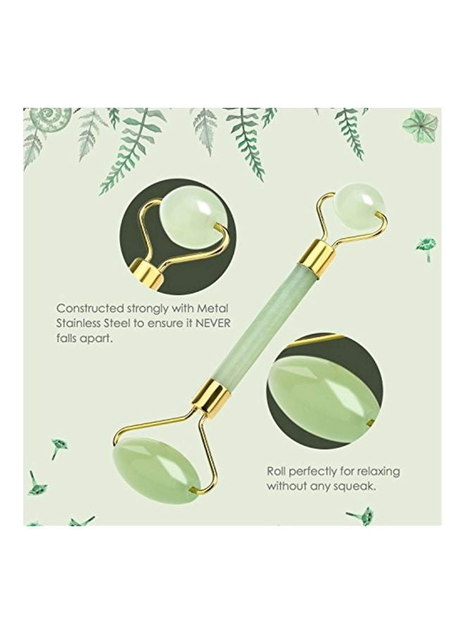 Purbert Jade Facial Roller Green/Gold - Image 3
