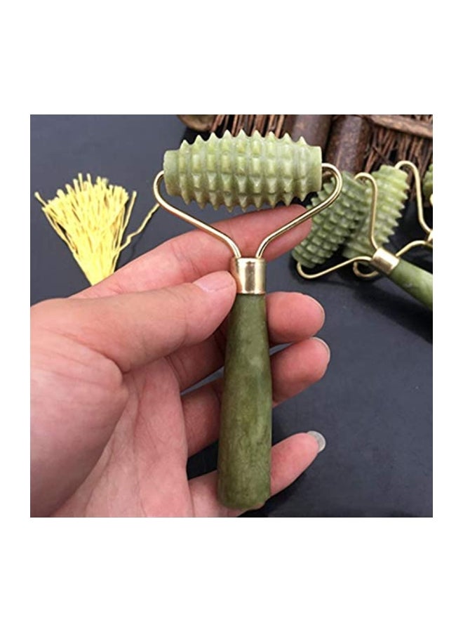 مكساكس أداة تدليك الوجه من حجر يشم الكوارتز الطبيعي أخضر - Image 3