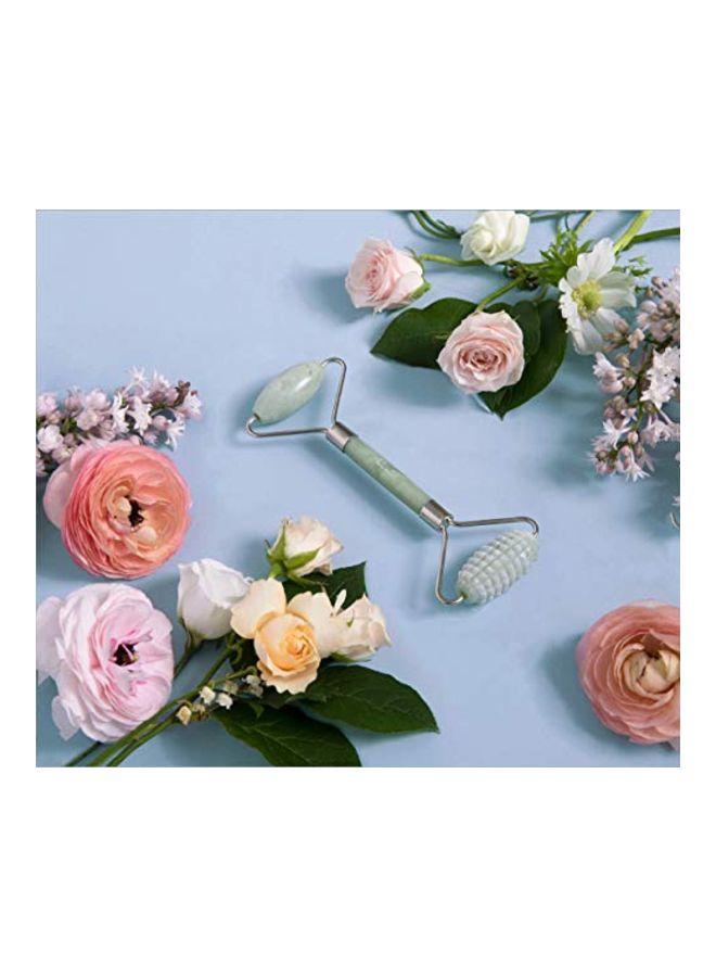 Jade Facial Roller Green/Silver