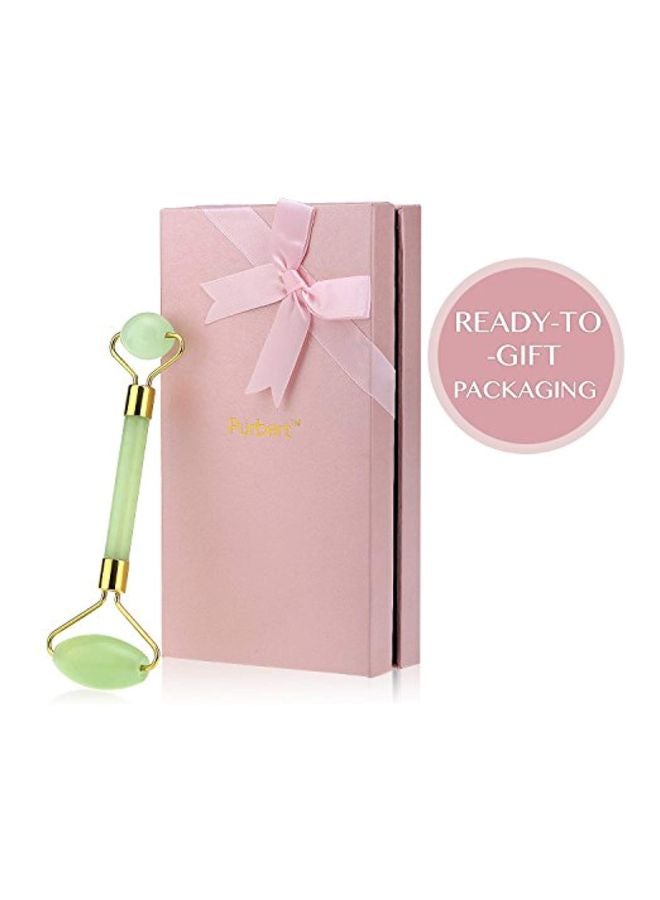 Purbert Jade Facial Roller Green/Gold - Image 2