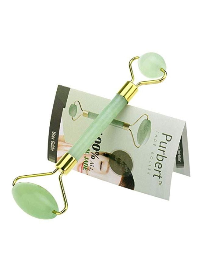 Purbert Jade Facial Roller Green/Gold - Image 1