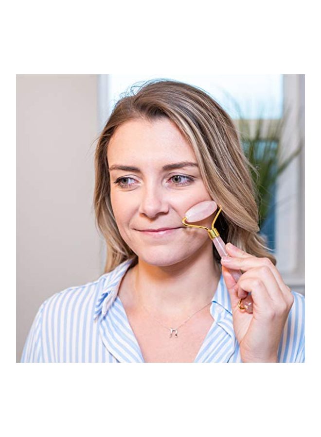 Smit@ Jade Facial Roller Pink/Gold - Image 3