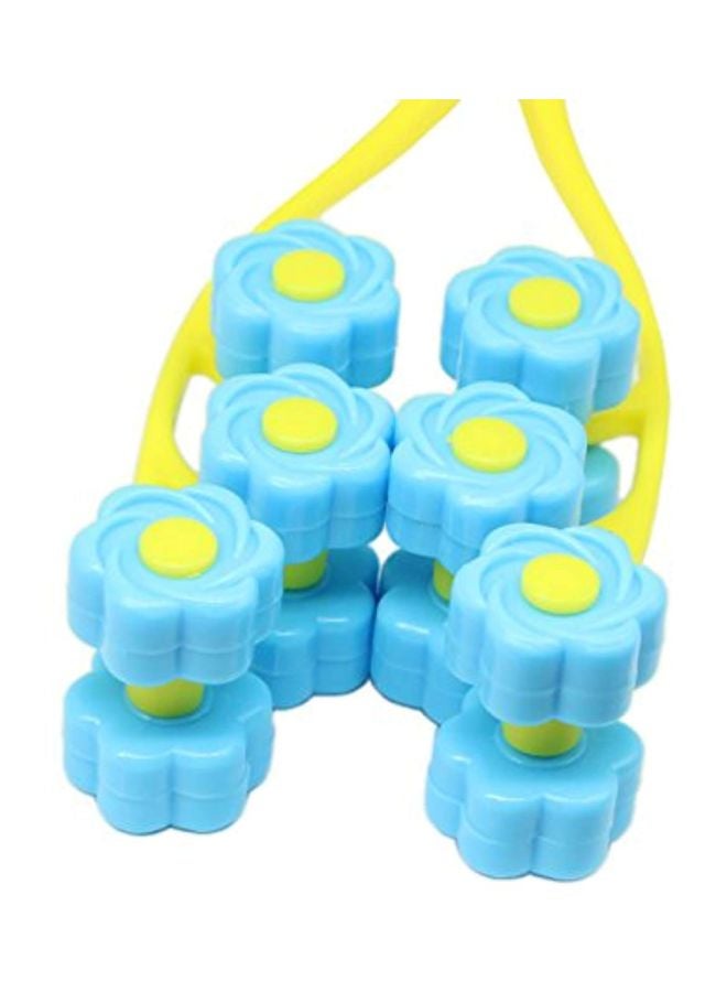 SinLoon Flower Type Face Massage Roller Yellow/Blue - Image 3