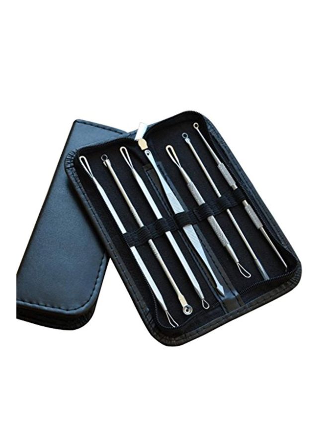 Start 7-Piece Blackhead Whitehead Extractor Tool Kit Silver  - Image 2