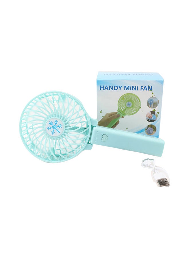 Foldable Three Mode Mini Fan Blue - Image 1