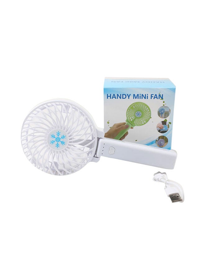 Foldable Three Mode Mini Fan White - Image 1