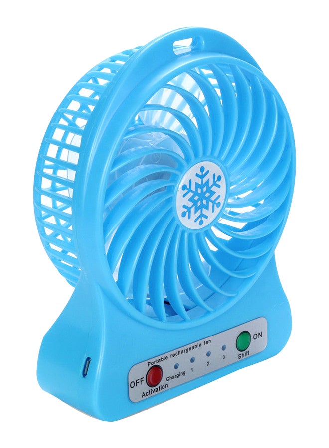 Generic Portable Desk Led Fan Blue  - Image 1
