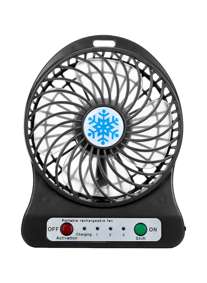 Portable Desk Led Fan Black  - Image 1