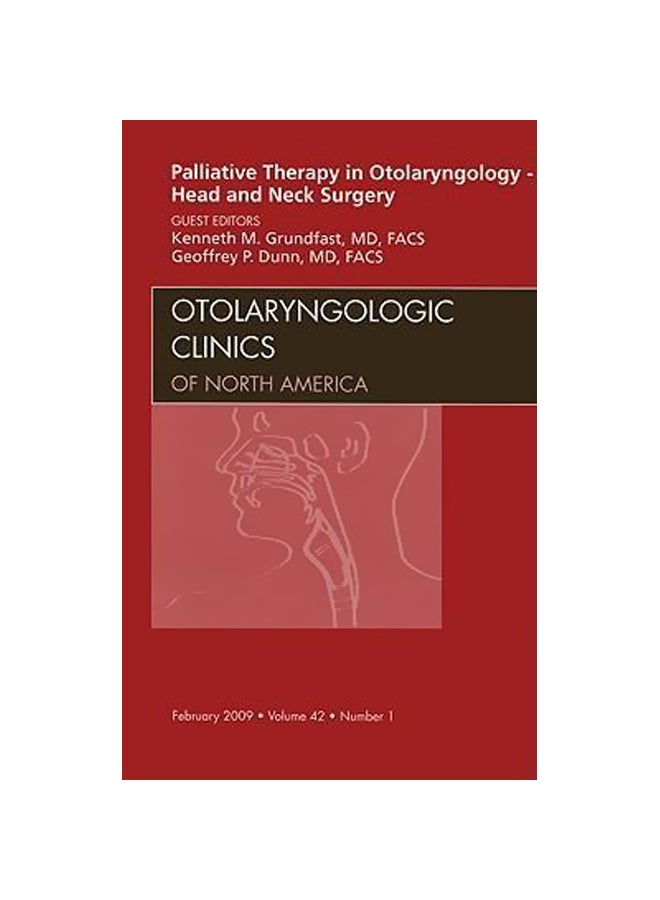 Palliative Therapy in Otolaryngology Hardcover English by Kenneth Grundfast - 39855