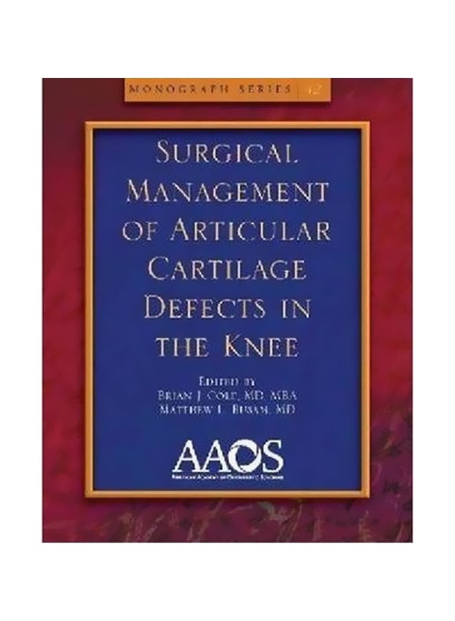 Surgical Management of Articular Cartilage Defects in the Knee Paperback English by Brian J. Cole - 40113