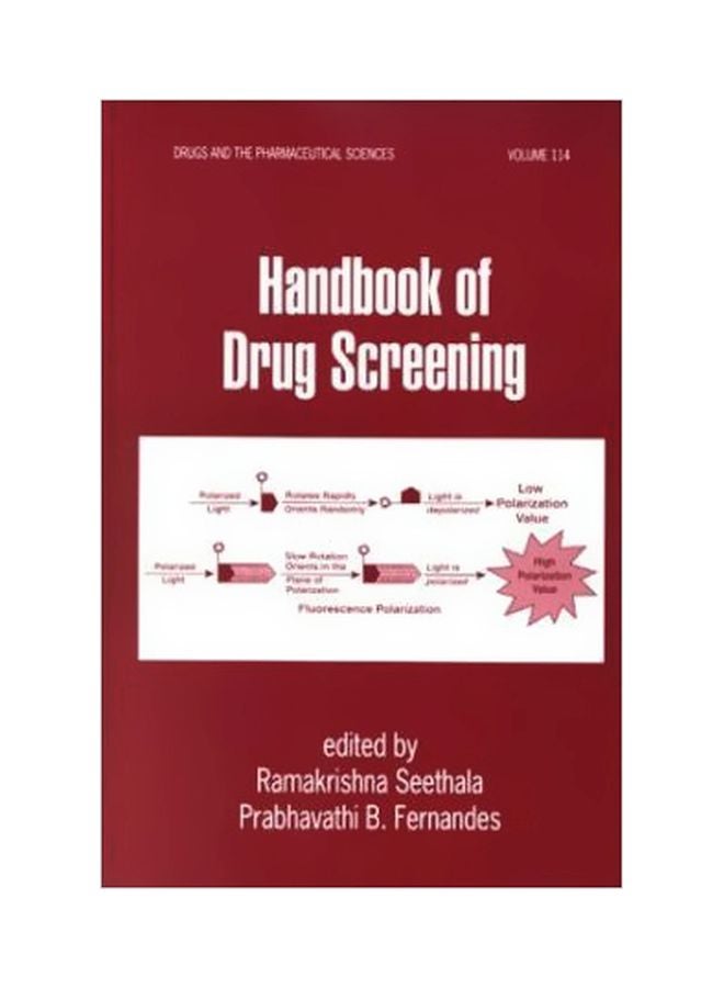 Handbook Of Drug Screening Hardcover English by Ramakrishna Seethala - 37104 