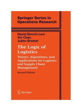 The Logic Of Logistics: Theory, Algorithms, And Applications For Logistics And Supply Chain Management hardcover english - 38315 - v1560339006/N26590142A_1