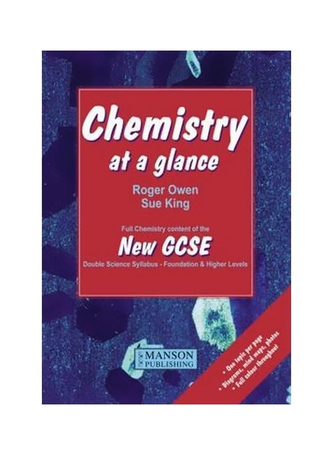 Chemistry at a Glance Full Chemistry Content of the New Gcse Paperback English by Sue King - 38551 