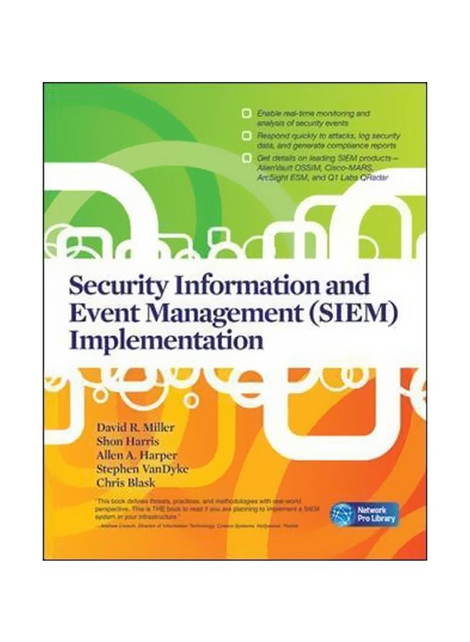 Security Information And Event Management (siem) Implementation Paperback English by David R. Miller - 8-Dec-10 