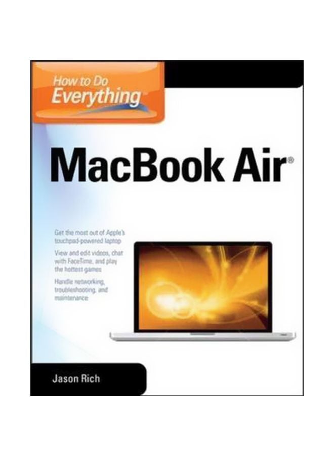 How To Do Everything Macbook Air Paperback English by Jason Rich - 29-Nov-12