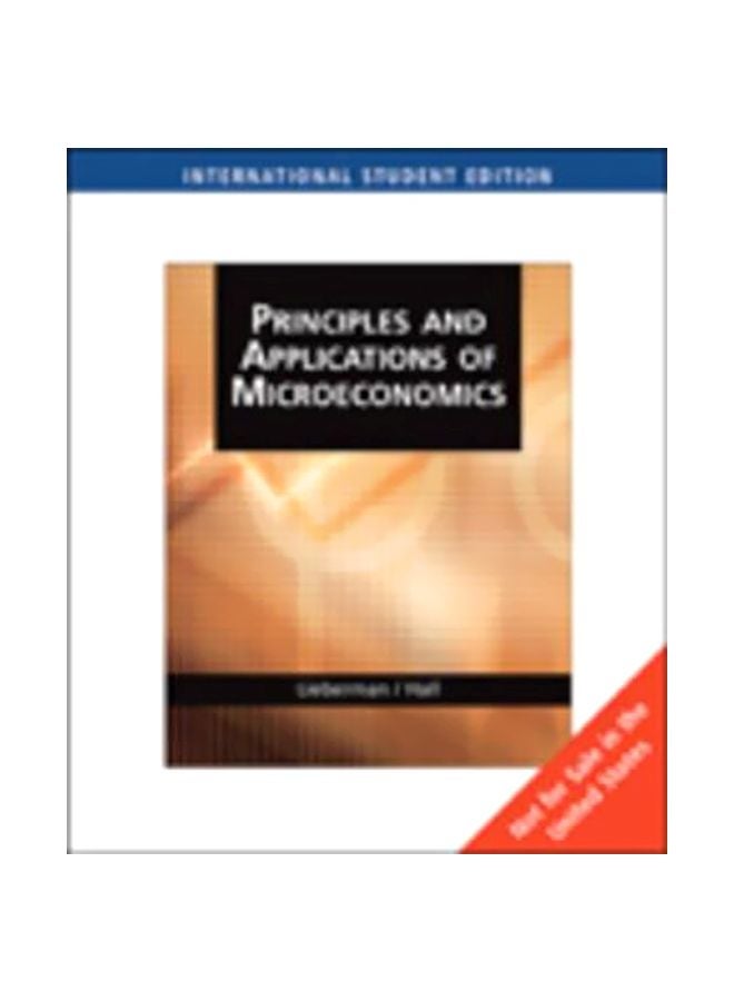 Principles And Applications Of Microeconomics Paperback English by Marc Lieberman - 22-Jun-07 