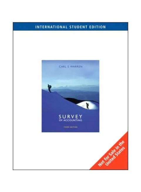 Survey Of Accounting Paperback English by Carl Warren - 9-Jul-06