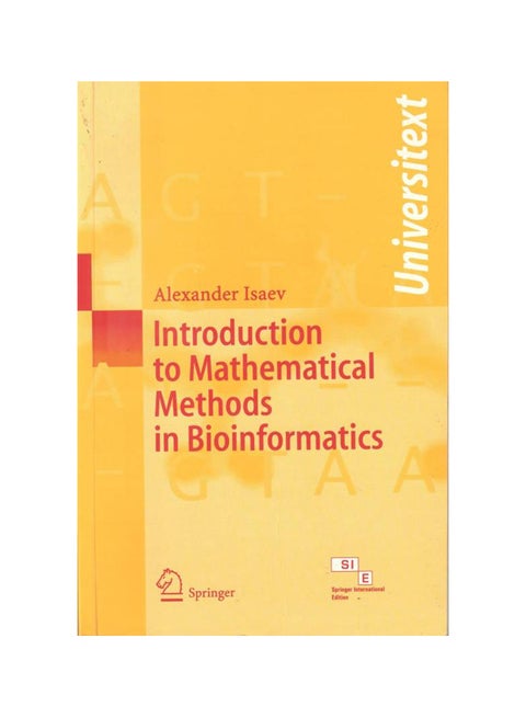Introduction To Mathematical Methods In Bioinformatics Paperback English by Isaev Alexander