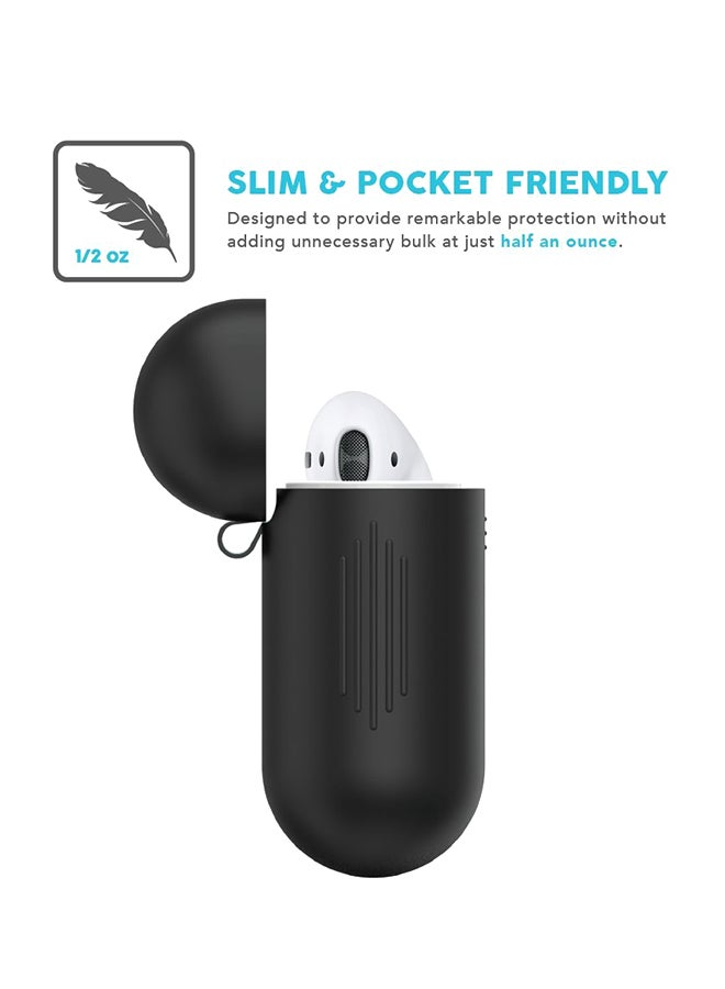 Circuits Shock Proof Protective Cover For Apple AirPods Case Black  - Image 5