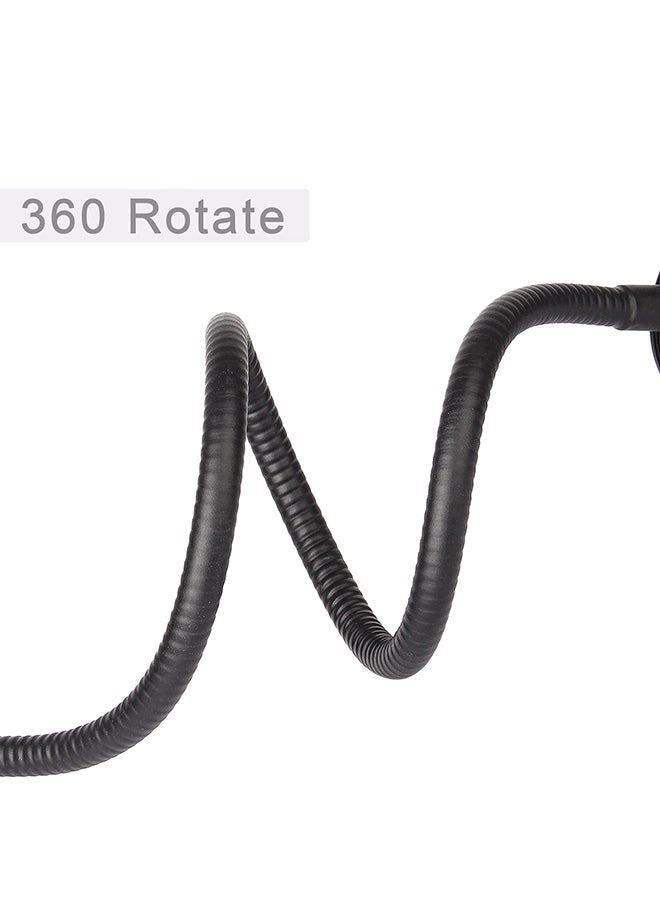 Generic - Flexible Mobile Phone Holder With LED Light Black - Image 1