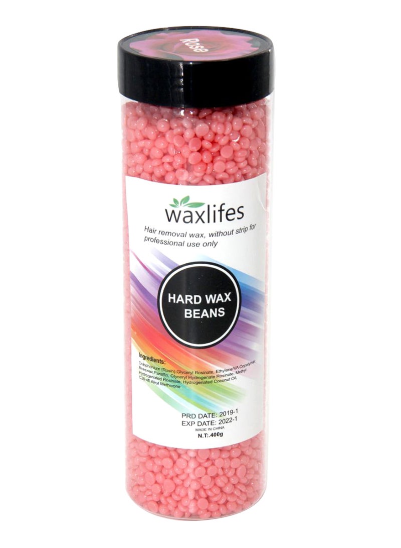 Rose Hard Wax Beans Pink 400grams