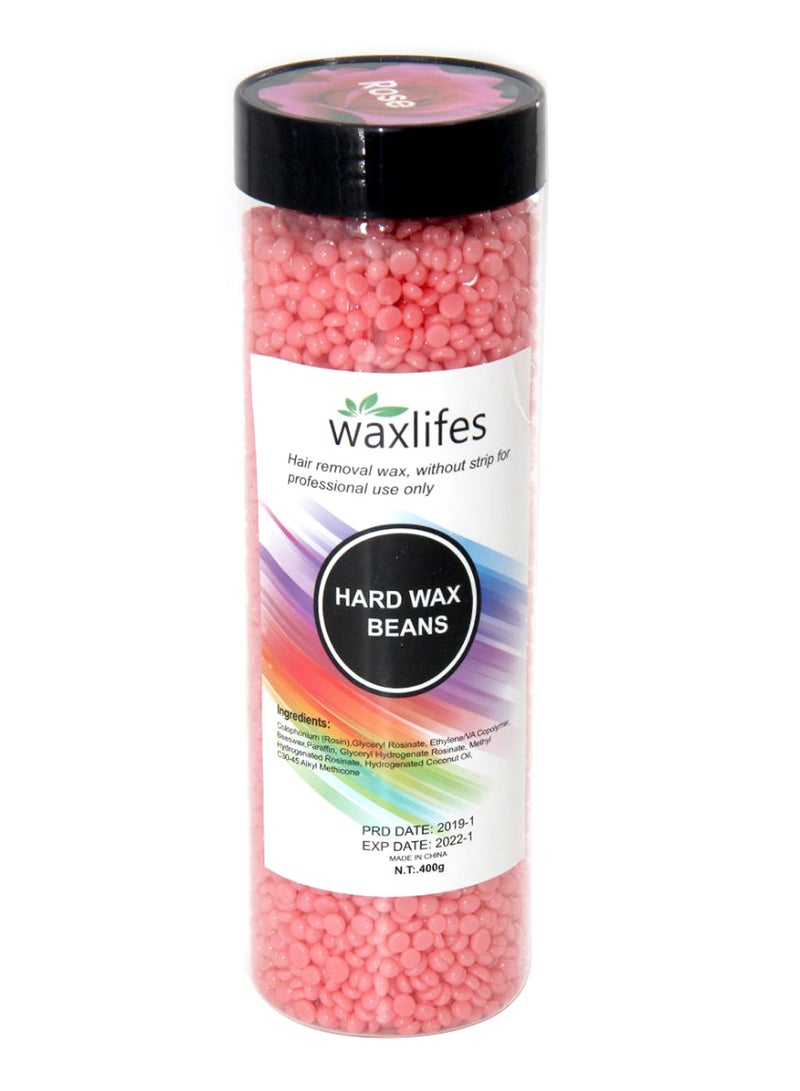 حبوب شمع صلبة بالورد وردي 400جرام