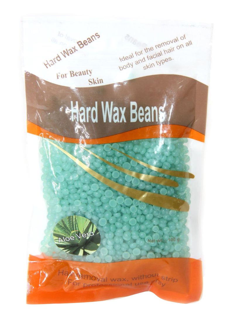 Generic Aloe vera Hard Wax Beans Dark Green 100grams 