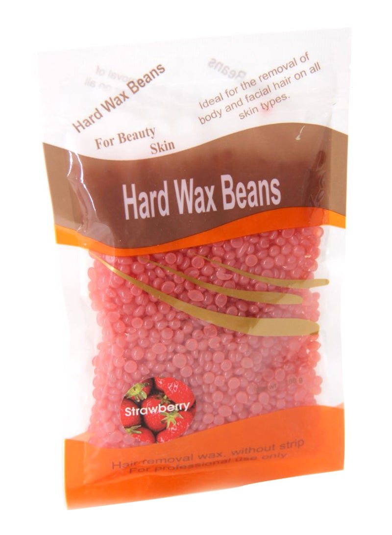 حبيبات الشمع الصلبة برائحة الفراولة أحمر 100جرام