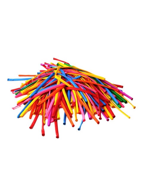100-Piece Long Animal Tying Balloons Set