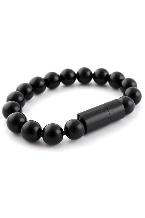 Magnetic Bracelet Charging Cable For Apple Black  - Image 1