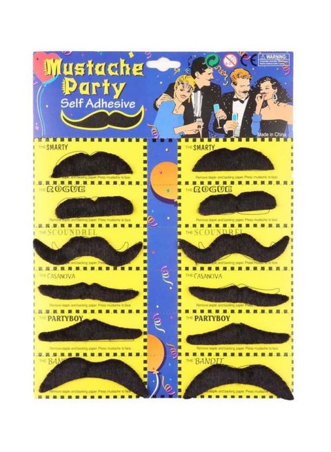 12-Piece Beard Mustache Set