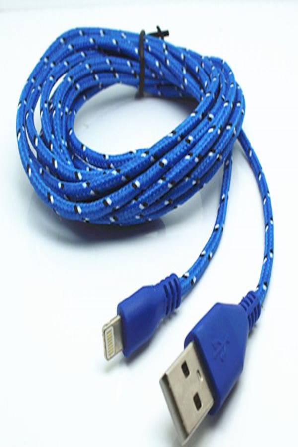USB Data Sync And Charging Cable Blue/Black/White - Image 2