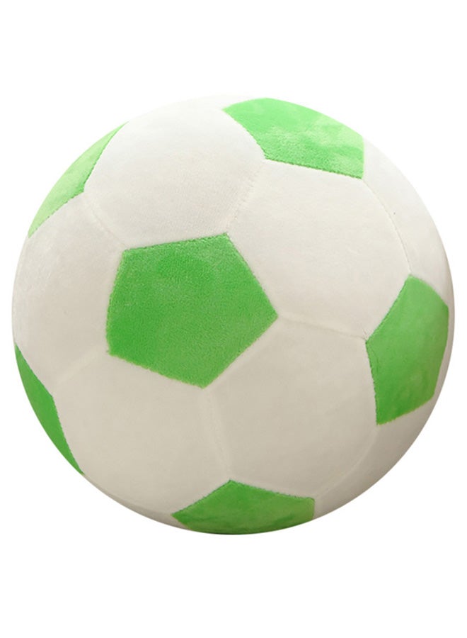 Mascot Plush Football Pillow White/Green