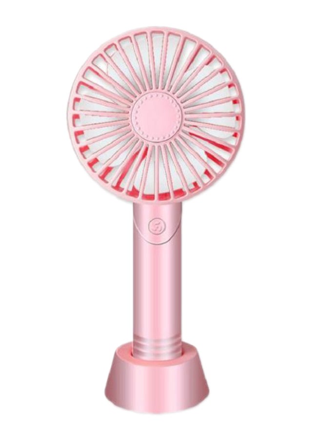 ZUZAI Mini Handle Fan With Detachable Phone Stand 124 Pink
