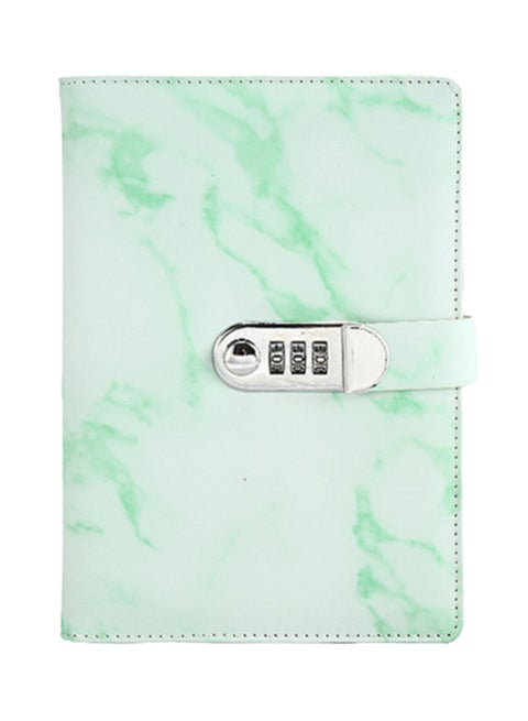 Retro Lock With Diary Thick Creative Student Notebook Green