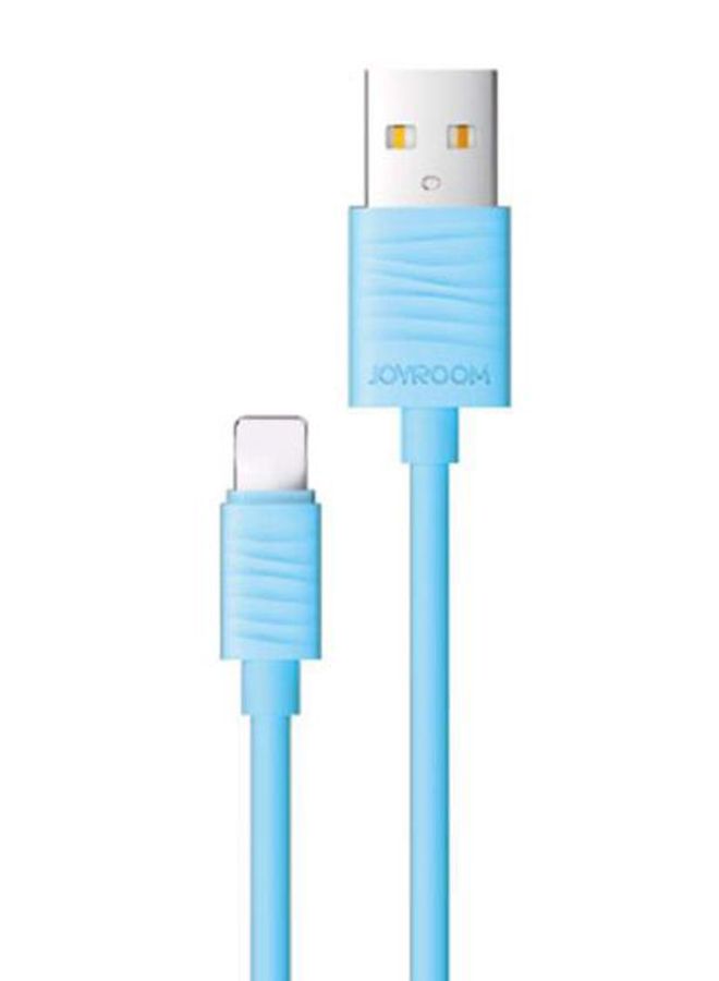 USB Data Sync And Charging Cable Blue/Silver