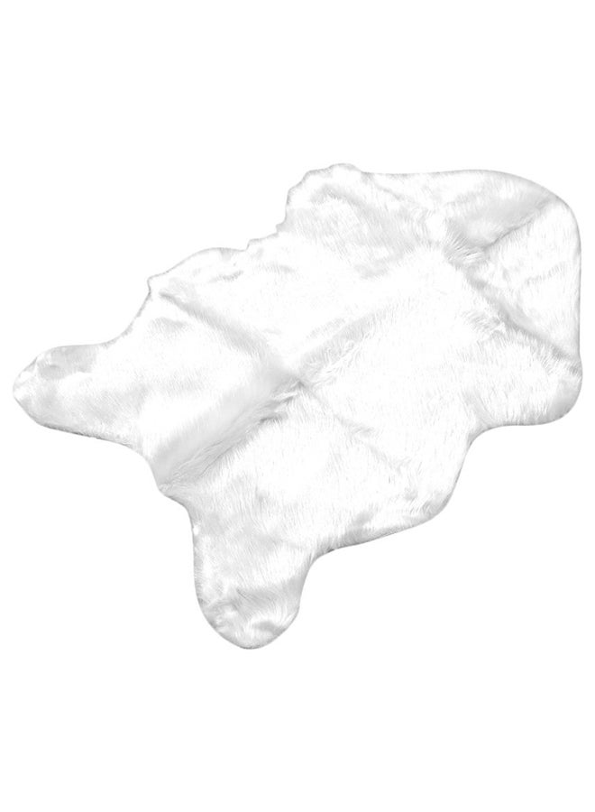 غطاء كرسي ناعم من الفراء الصناعي فراء صناعي أبيض 40 x 60Ø³Ù†ØªÙŠÙ…ØªØ± - Image 1